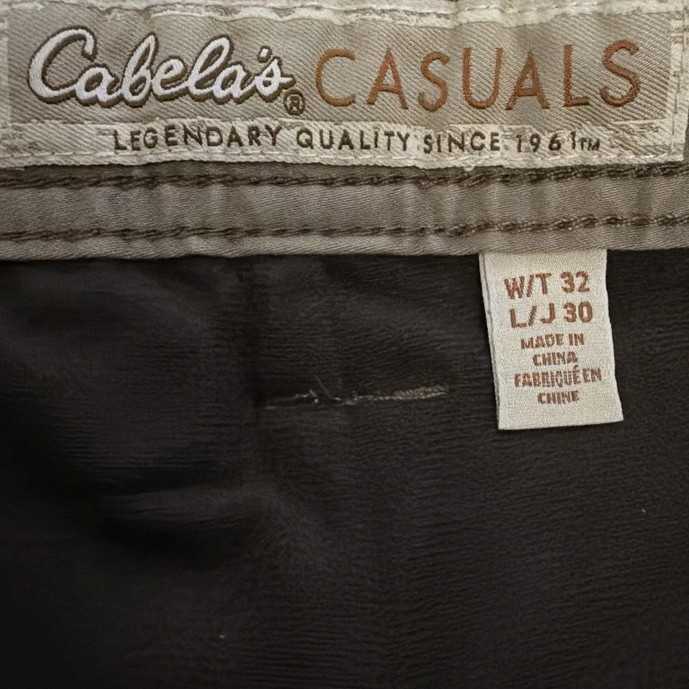 Cabela's‎ Fleece Lined Ultimate Outdoor Pant Original Weight Cotton 32x30 NWT